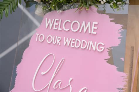 Personalized Painted Back Welcome Sign Brushed Back Acrylic Etsy