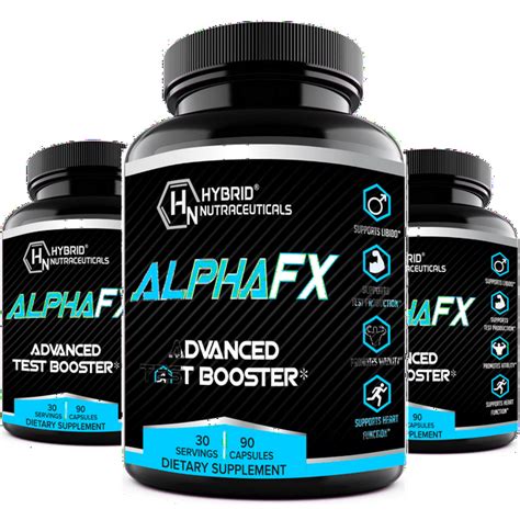 Alphafx Advanced Testosterone Booster Estrogen Blocker Supplement For Men Libido Support With