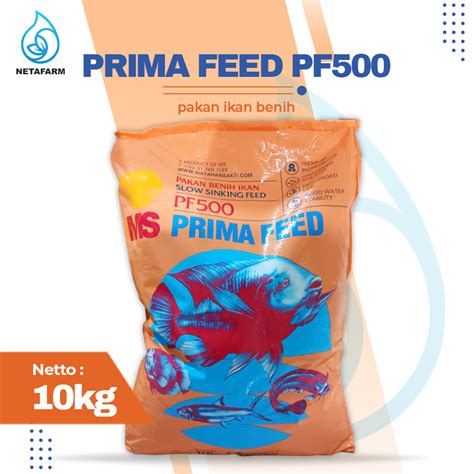 Jual Pakan Pelet Benih Ikan PRIMA FEED PF500 10kg Shopee Indonesia