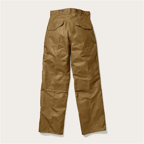 Oil Finish Double Tin Cloth Pants By Filson Dark Tan Beige