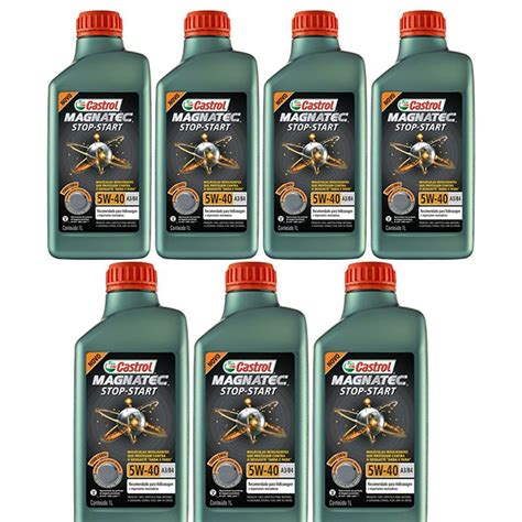 7 Lts Castrol 5w40 Sintetico Stopstart Original Vw 502 505 Magnatec