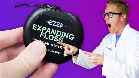 Dentist Reviews The Best Dental Floss Ezzi Woven Waxed Expandable Thick Floss W Charcoal