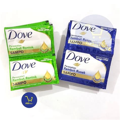 Jual Dove Shampoo 12 Sachet X 9 Ml 1 Pack 1 Renceng Shopee Indonesia