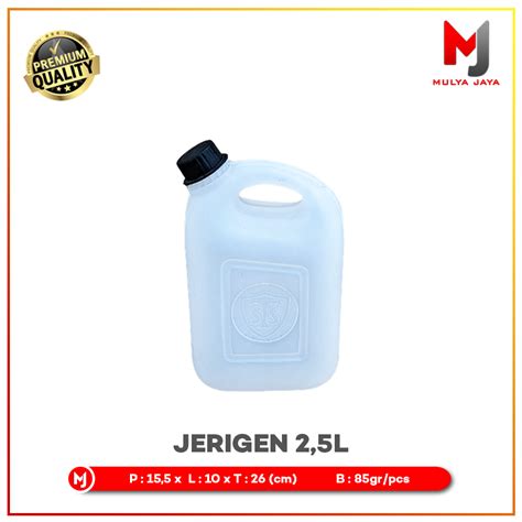 Jual Mulya Jaya Jerigen Baru Plastik Liter Bahan Tebal Jirigen