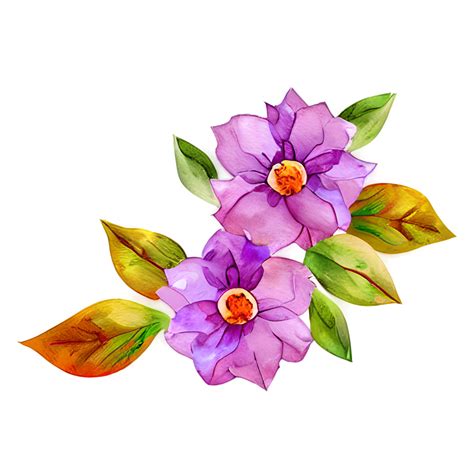 bouquet de fleurs dessin aquarelle fleurs généré ai 24060954 PNG