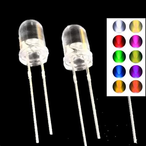 100Pcs Lot 3mm Water Clear RGB Slow Flash Round Light Emitting Diode 3