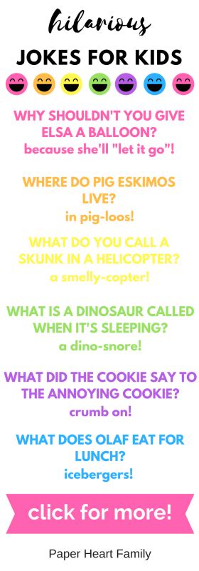 Easy Kids Jokes This Is Such An Awesome List Of Funny Jokes For Kids