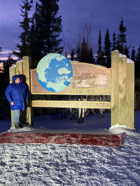 Arctic Circle Sign Updated January Mile Dalton Hwy