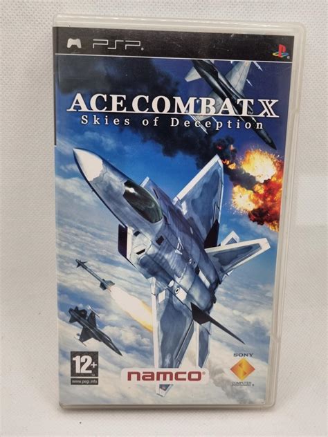 Ace Combat X Skies Of Deception Item Box And Manual Pal Psp