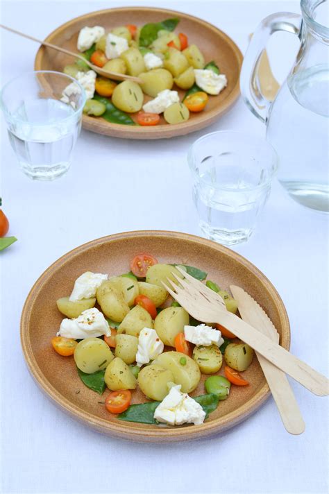 Salade D T Pomme De Terre D Licatesse Tomates Cerise Pois Gourmands