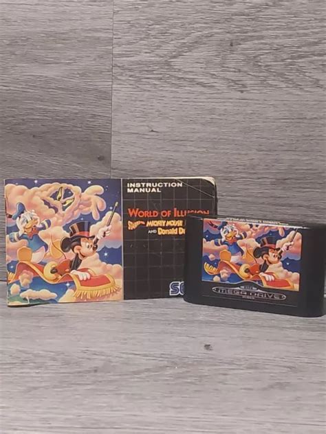 WORLD OF ILLUSION Starring Mickey Mouse And Donald Duck SEGA