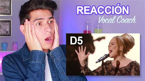 Reacci N A La Voz Real De Adele En Vivo Mejores Vocals Vocal Coach