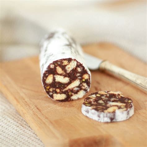 Easy Italian Dessert Chocolate Salami Chicca Food