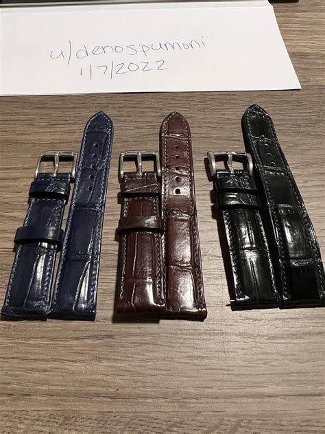 Wts Crocodile Leather Watch Straps Mm R Watchexchange