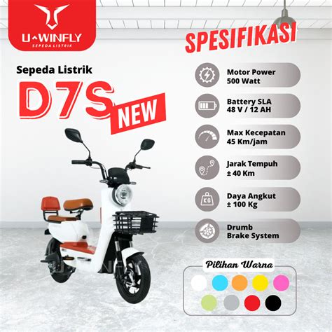 Sepeda Listrik Uwinfly Tipe D S Kirana Cellular