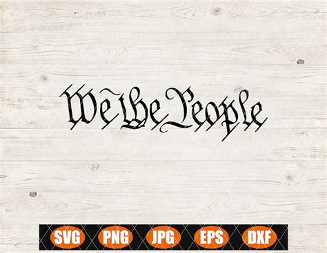 We The People Svg Constitution United States Etsy