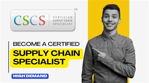 Become A Certified Supply Chain Specialist In Months Cscs