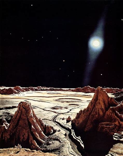 Chesley Bonestell Vintage Space Art Space Art Sf Art