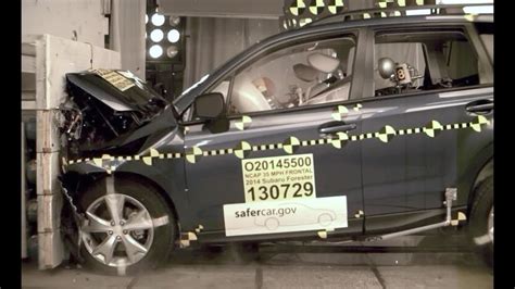 2014 Subaru Forester Frontal Crash Test By Nhtsa Crashnet1 Youtube