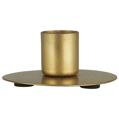 Support Bougie Rond Dore Simple Metal Ib Laursen Kdesign