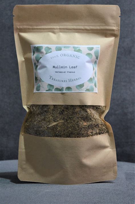 Organic Mullein Leaf Tea Verbascum Thapsus Herbalist Cough Tea