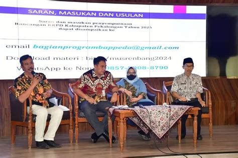 Musrenbang Penyusunan RKPD 2025 Pemkab Pekalongan Prioritaskan 3 Kegiatan