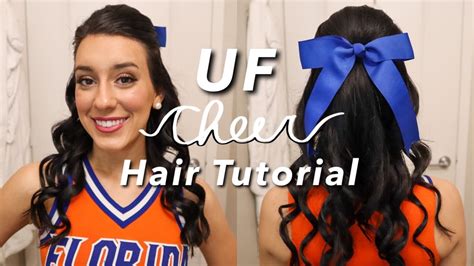 University Of Florida Cheerleading Hair Tutorial Uf Cheer Hair