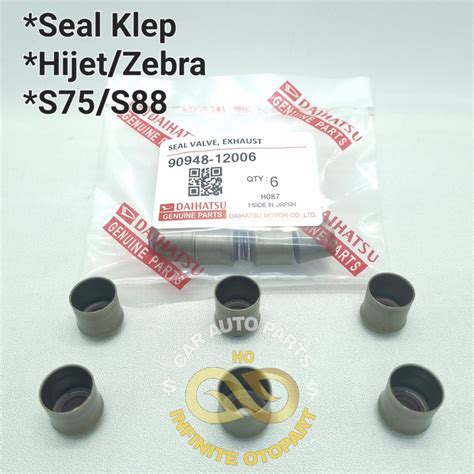 Jual SEAL VALVE SIL KLEP HIJET S75 ZEBRA S88 SET ISI 6PC 90948 12006