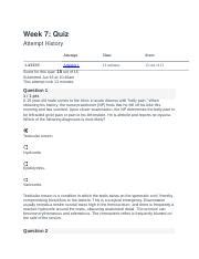 Nr Week Quiz Docx Week Quiz Attempt History Latest Attempt