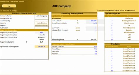 Excel Template Budgeting And Forecasting Financial Model Excel Template Xlsx Flevy