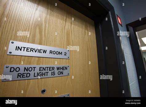 Police Station Interview Room Stock Photo Alamy