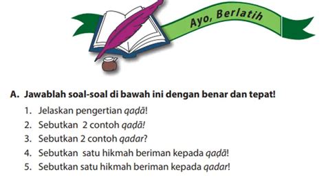 Soal Dan Kunci Jawaban Pai Kelas Sd Halaman Menerima Qada Dan