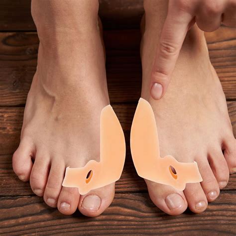 INOOMP Thumb Splint Pairs Silicone Toe Separators Straightener For