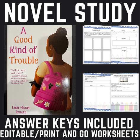 A Good Kind of Trouble Novel Study - Teacher For Inclusion