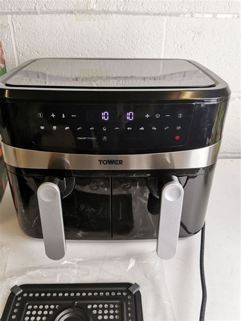 Tower Vortx 9l Dual Basket Air Fryer Black T17088 Fantastic Condition 313029731771 Ebay