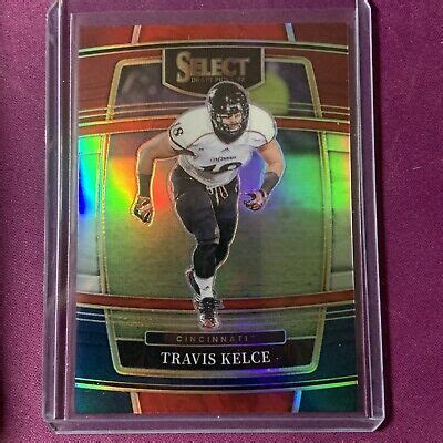 Travis Kelce Panini Select Draft Concourse Tri Color Prizm