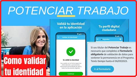 formulario potenciar trabajo actualización y validación es obligatorio