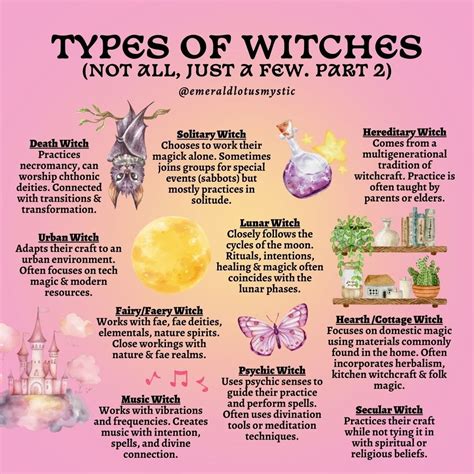 What Are The Types Of Witches 10 Types Of Witches Part 2 Witch Tips