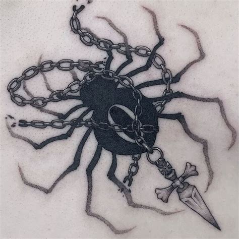 Pin By Gregory Silveira On Tf Hunter Tattoo Spider Tattoo Chain Tattoo