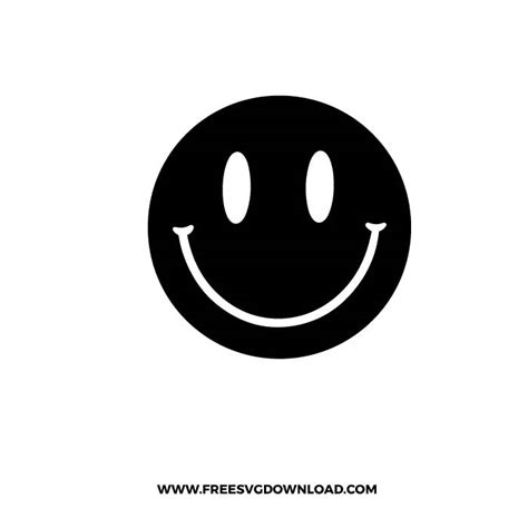 Smiley Face Silhouette Svg And Png Free Cut Files Free Svg Download