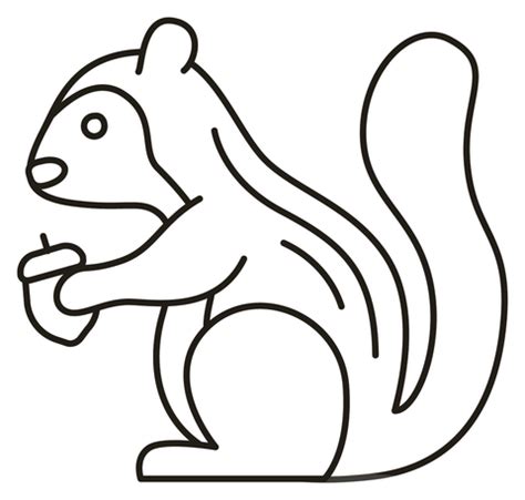 Chipmunk coloring page | Free Printable Coloring Pages