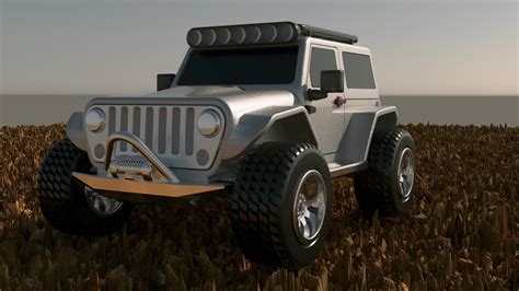 Jeep Wrangler Fully 3d Printable Model 3d Model 3d Printable Cgtrader