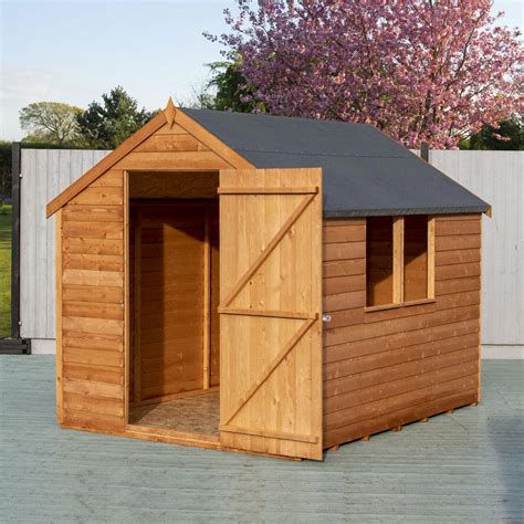 Shire 8 X 6ft Dip Treated Overlap Shed With Window Wilko