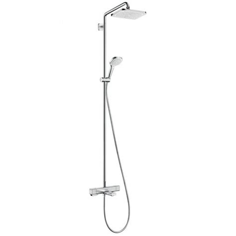 Hansgrohe Croma E Chrome 280 1jet Showerpipe With Bath Thermostatic