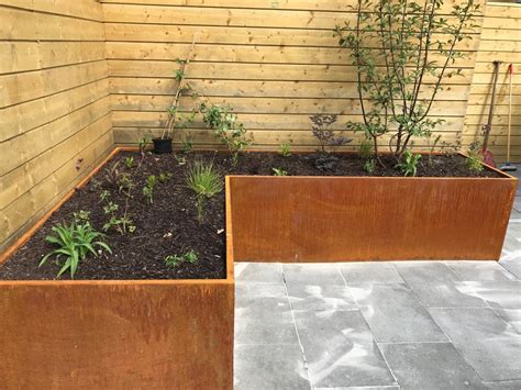 Cortenstalen Borders En Plantenbakken Bos Tuin Staal