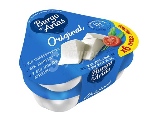 Burgo De Arias Queso Fresco Original Burgo De Arias Pack De 6 Unidades