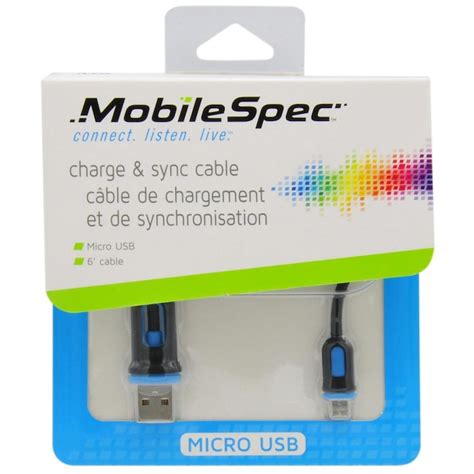 Mobilespec 6 Ft Micro Usb Micro Black Cable At