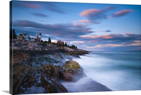 Maine, Pemaquid Peninsular, Pemaquid Point Lighthouse Wall Art, Canvas ...