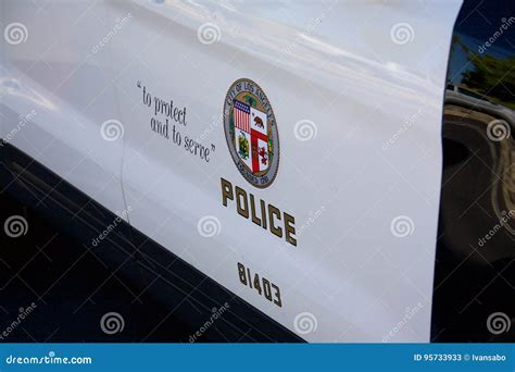 Symbol Of The Lapd Editorial Stock Photo Image Of Street 95733933