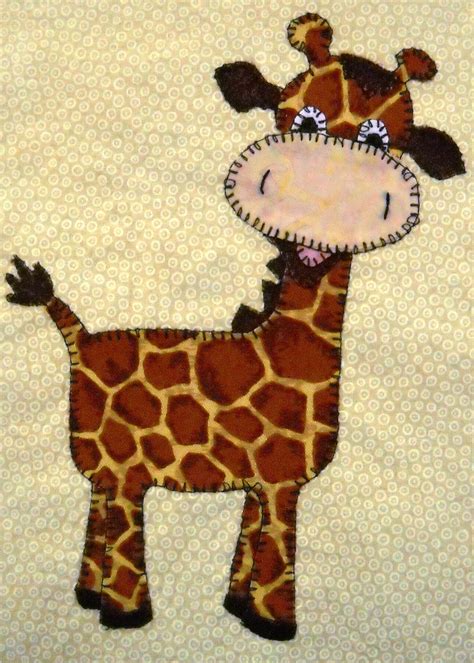 Giraffe PDF applique pattern baby quilt pattern kid's